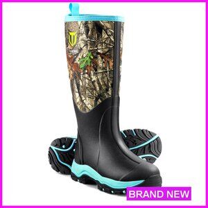 Insulated Waterproof Hunting Boots Sturdy Outdoor Women's Boots Neoprene Rubber